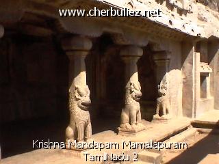 légende: Krishna Mandapam Mamallapuram TamilNadu 2
qualityCode=raw
sizeCode=half

Données de l'image originale:
Taille originale: 110159 bytes
Heure de prise de vue: 2002:03:14 06:38:30
Largeur: 640
Hauteur: 480
